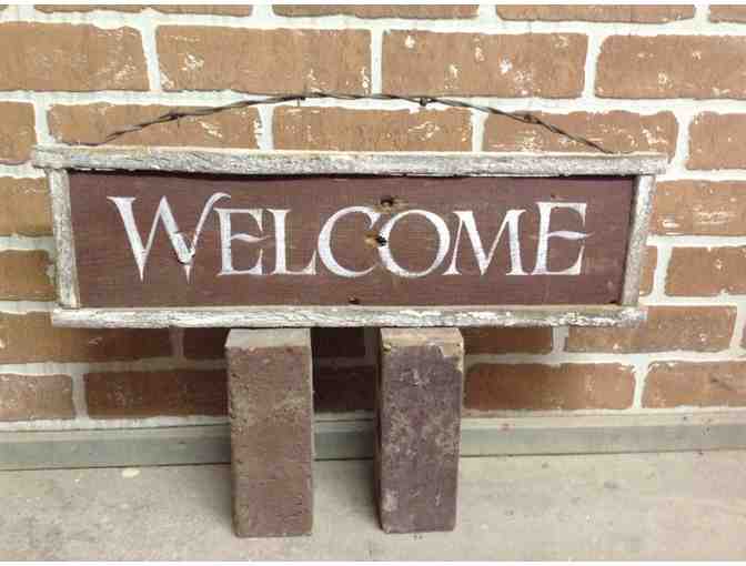 'Welcome' Barn Wood Sign