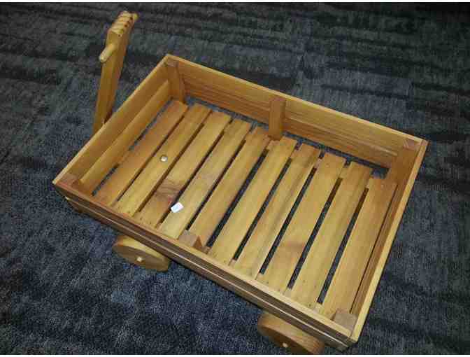Handmade Cedar Wagon/Indoor-Outdoor Planter