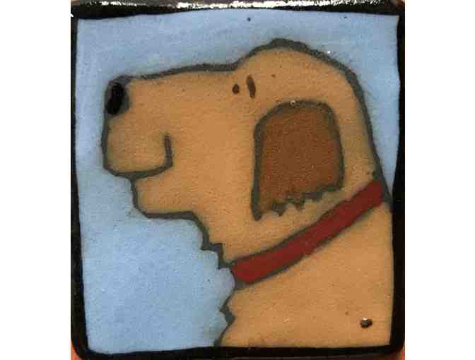 Handmade Animal Pin - Brown Dog