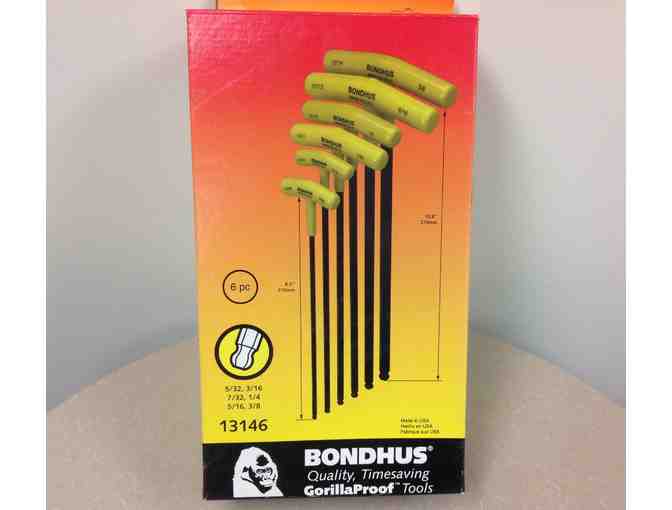 Bondhus 6 pc. T-Handle Ball End Hex Key Set