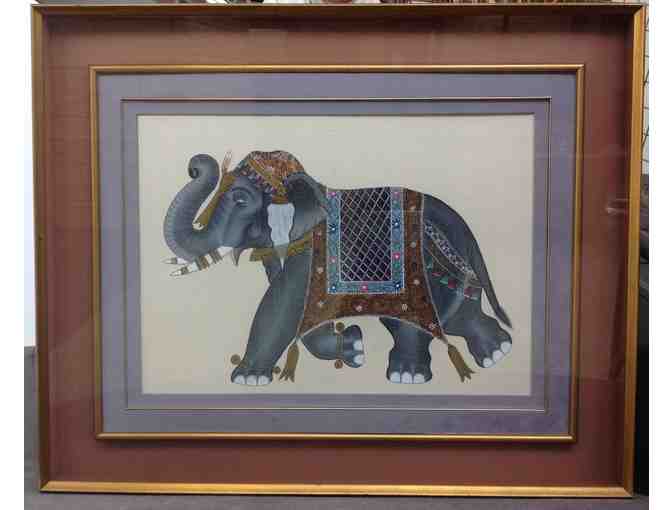 Silk Elephant Painting