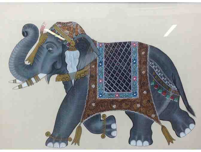 Silk Elephant Painting