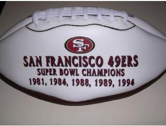 Vernon Davis, SF 49ers Laser Autographed Football