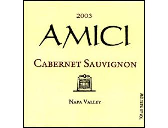 Amici Cellars Cabernet Sauvignon 2003, One Case (12 bottles)
