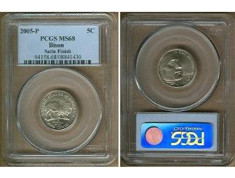 2005 PCGS MS68SF Bison Nickel