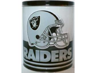 Oakland Raiders 3-way Popcorn Tin