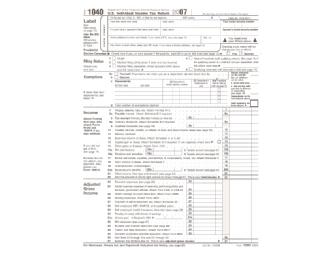 H&R Block Individual Tax Return