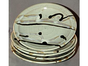 Artware Pottery - 5 Handmade Stoneware Plates by Regionally Known Artist Kathryn Kearns
