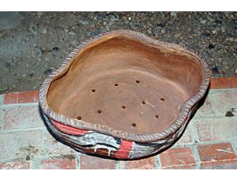 Large Stoneware Art Planter 'Oval' Hand Made by Collective of Solano College Art Students