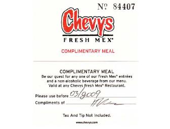 Chevy's Fresh Mex (2 Complimentary Meals)