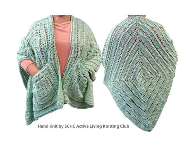 Hand Knit Sweater Shawl - Photo 1