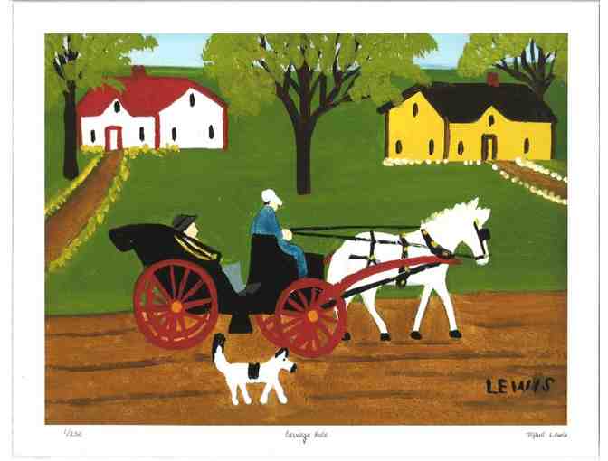 "MAUDE LEWIS" Canada's Most Beloved Folk Artist" Fine Art Giclee Limited Edition "Carriage - Photo 1