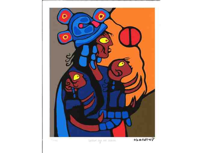 Norval Morrisseau (1932-2007) - "Spiritual Wife And Children" Limited Edition - Photo 1