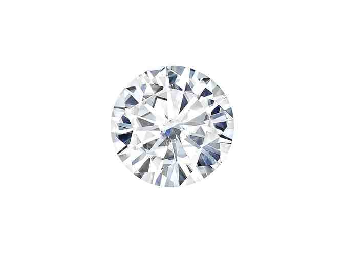 Moissanite Solitaire Ring, 1.00ct D Colour, VVS Clarity, 6.5mm, Engagement Style, Silver - Photo 5