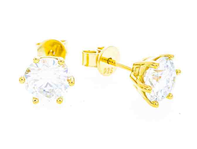 1.00ct. Round Four Prong Stud Earrings - Photo 1