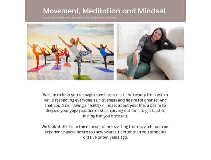 Gift Certificate for a 90-Minute Yoga Workshop: Movement, Meditation and Mindset - Photo 1
