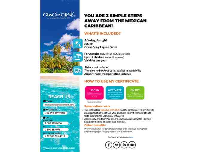Cancun Trip for 2 Adults