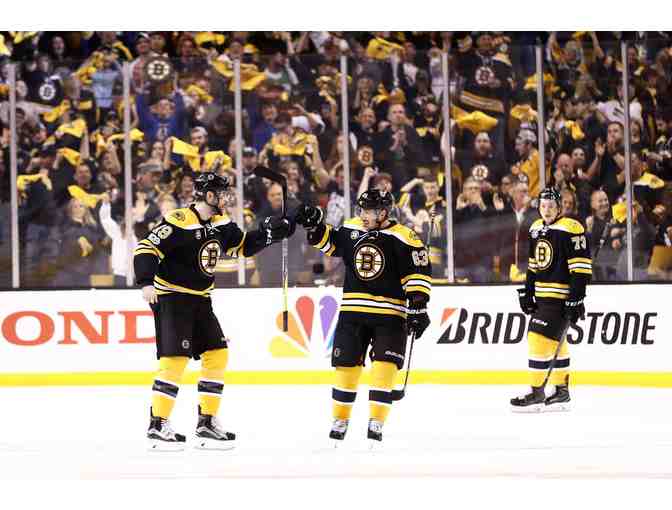Boston Bruins tickets, zamboni ride and signed stick