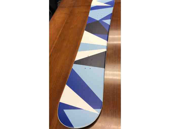 Blue & White Designed Snowboard - Photo 2