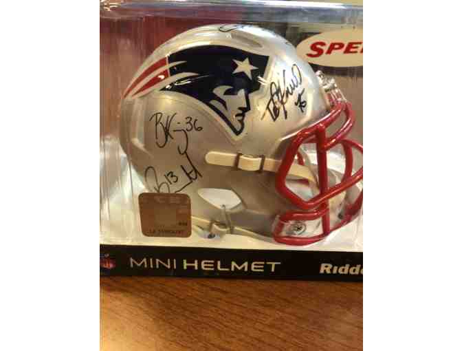 Autographed Mini New England Patriots Helmet