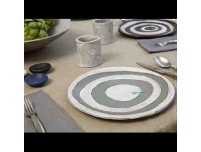 Set of 6 Handmade Ceramic Plates from the Studio of Lisa Neimeth