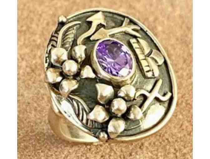 Purple Quartz Ring (size 8) by Monarch of Santa Fe