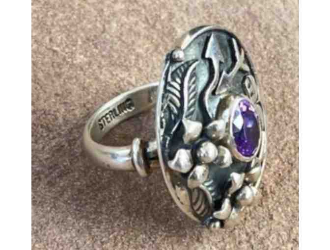 Purple Quartz Ring (size 8) by Monarch of Santa Fe