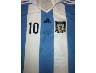 Signed Lionel Messi Argentina Home Shirt (2 of 2)