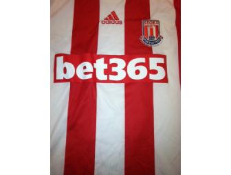 Signed Maurice Edu Stoke City Shirt