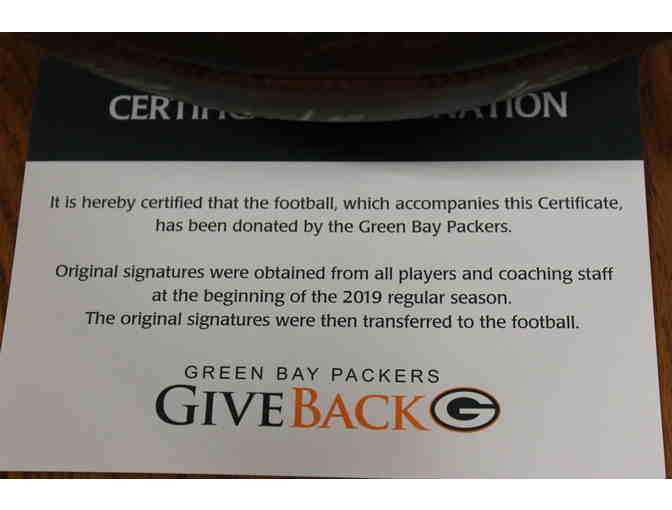 2019 Team Signed Packer Commemorative Football