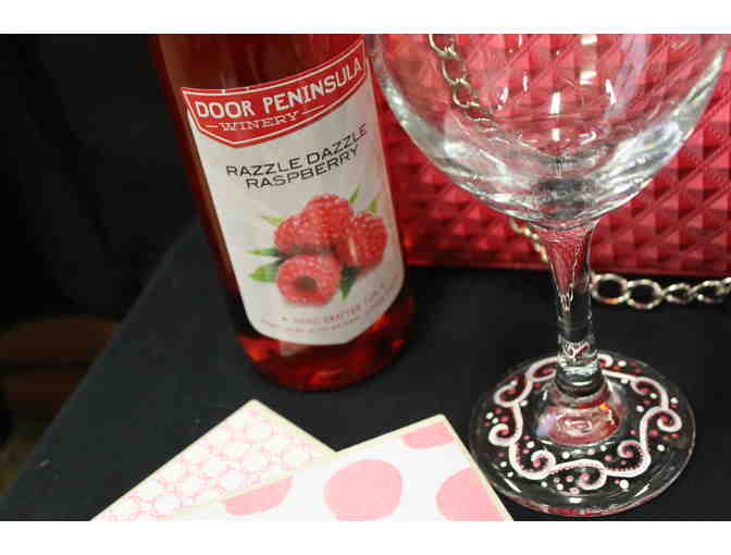 Pretty In Pink Wine Basket