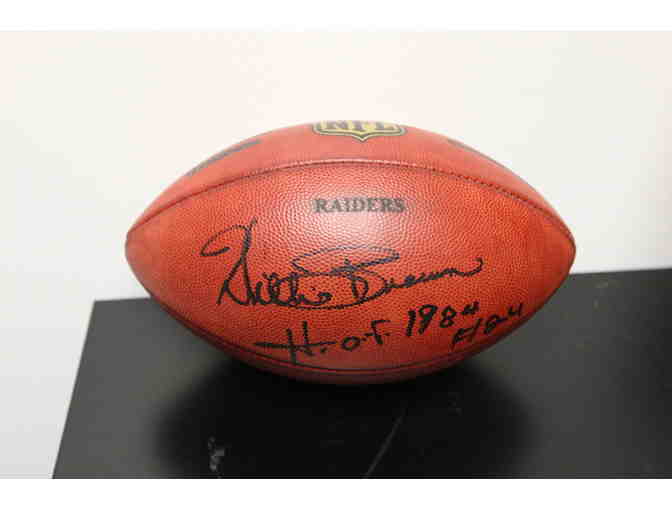 Rare Oakland Raiders Football Signed by Hall of Famer Willie Brown