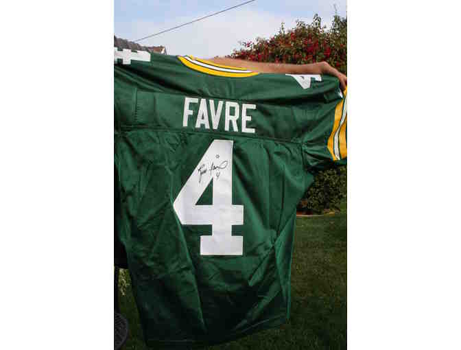 Brett Favre Green Bay Packers Autographed Authentic Green Jersey