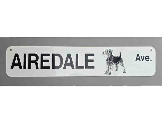 "Airedale Avenue" Metal Gate Sign - Photo 1