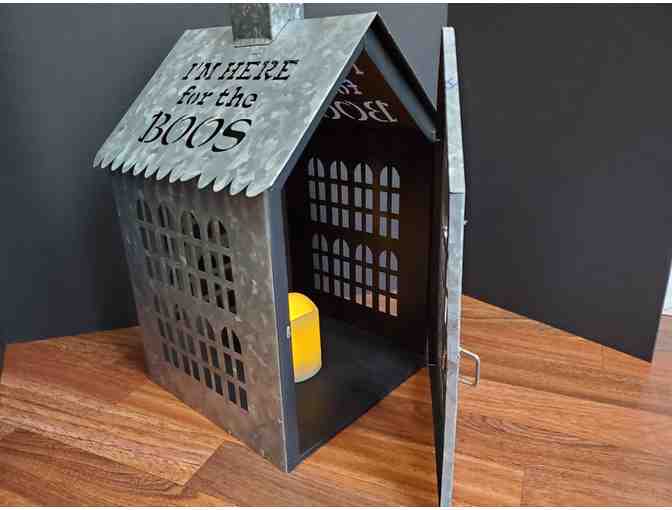 I'm Here for the BOOS Steel Lantern