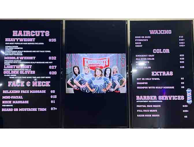 Knockouts Haircuts Gift Card $100