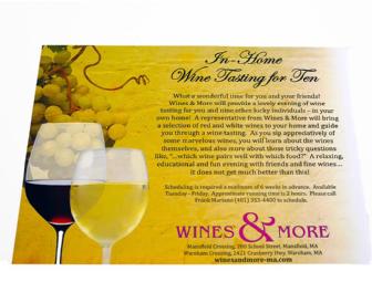 Wines & More Private Wine Tasting for 10