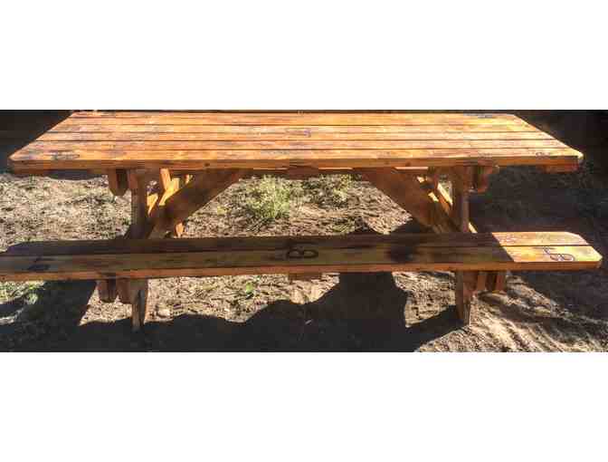 Custom Built Rustic Picnic Table