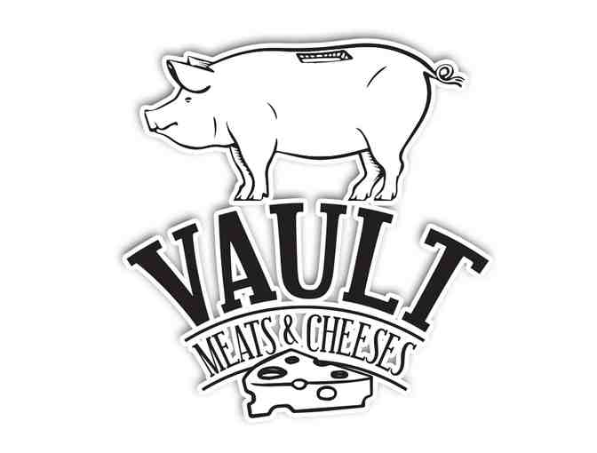 Unique Charcuterie Board with Live Edge Paired with $50 Vault Meats & Cheeses