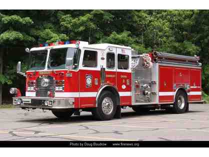 A Ride to the 1st Day of School in a Simsbury Fire Truck!