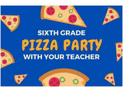 Pizza lunch with Ms. Garrity