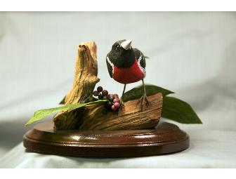 Hand Carved Rose-Breasted Grosbeak