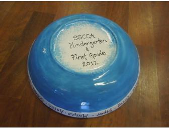 Adorable K and 1st Grade Hand-Painted Pasta Bowl!