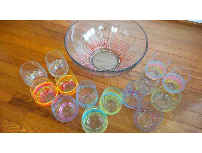 2nd Grade Glasses and Punch Bowl