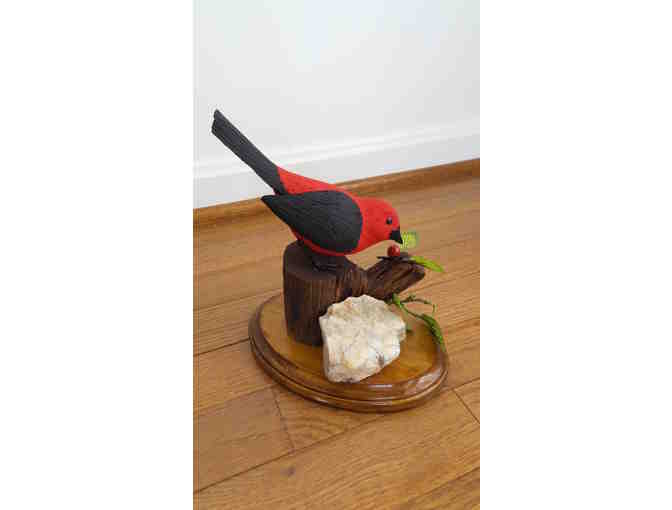Hand Carved Scarlet Tanager