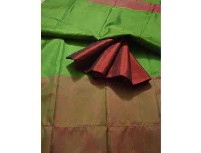Handloom Soft Silk Green Saree