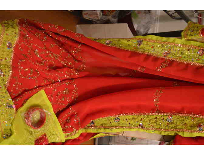 Synthetic Georgette Saree in Red
