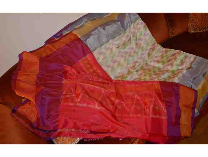 Temple Vastram - Cream Colored Soft Silk Saree