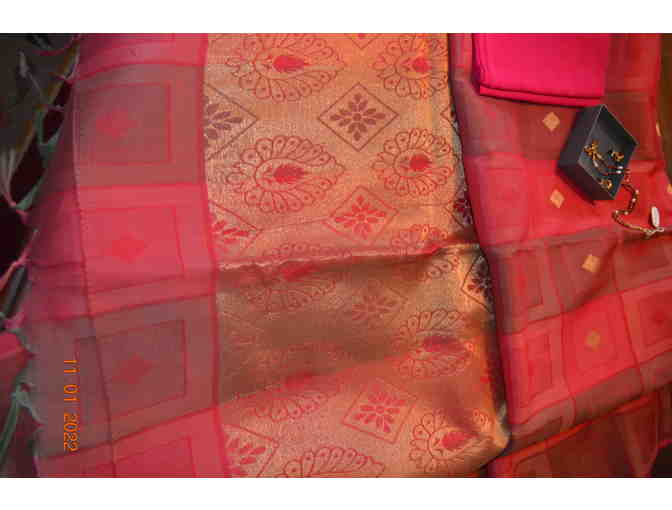 Red Silk Cotton Saree