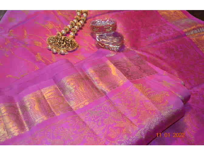 Pink Kancheepuram Saree